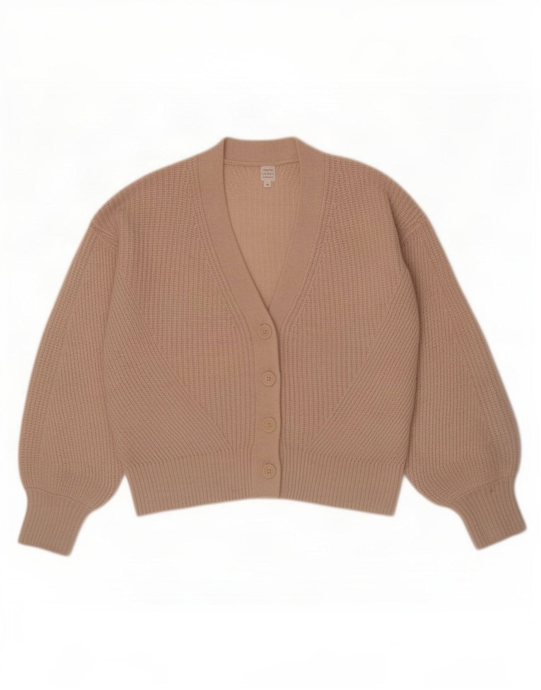 John Lewis oversized cardigan sweater til kvinder UK 10 Lille beige uld