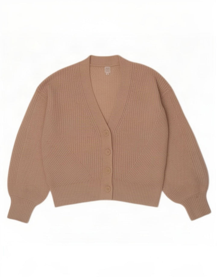 John Lewis oversized cardigan sweater til kvinder UK 10 Lille beige uld