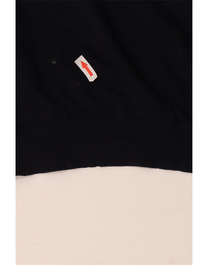 Zara Herre Crew Neck Jumper Sweater Large Navy Blue