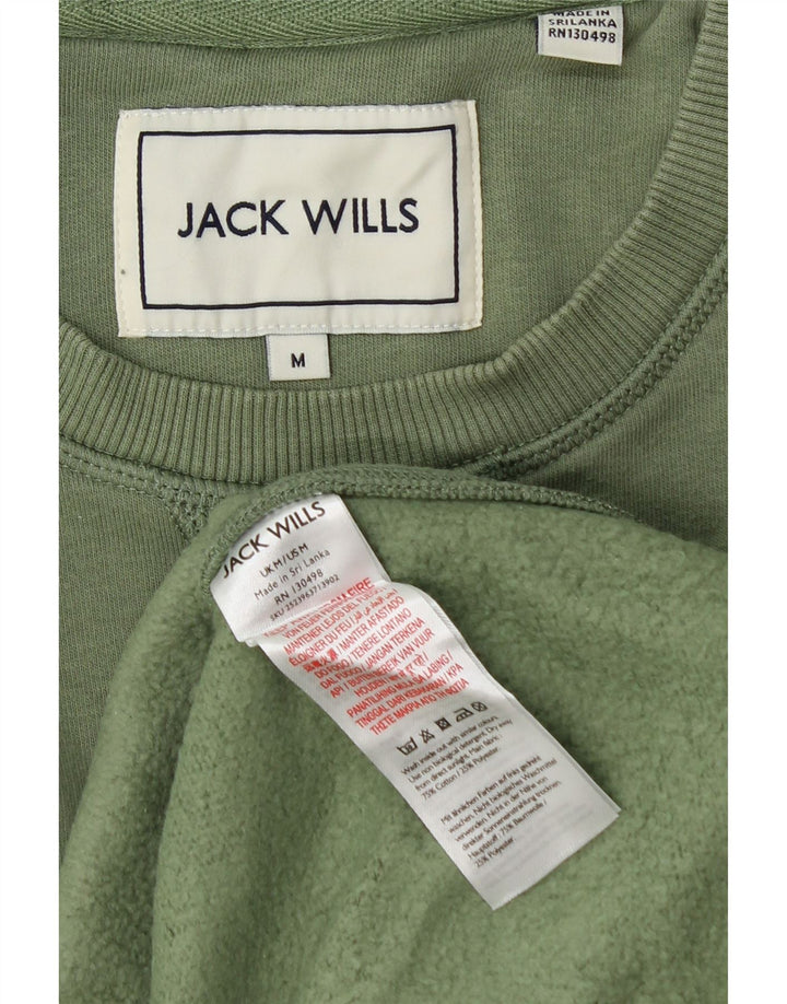 Jack Wills Herre Sweatshirt Jumper Medium Grøn Bomuld
