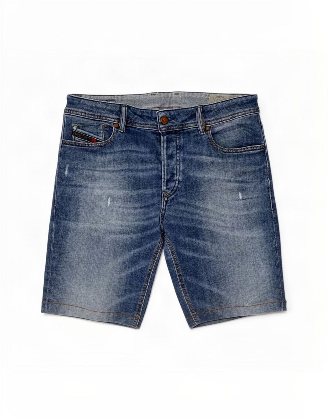 Diesel Herre Sleenker Denim Shorts W33 Medium Blue