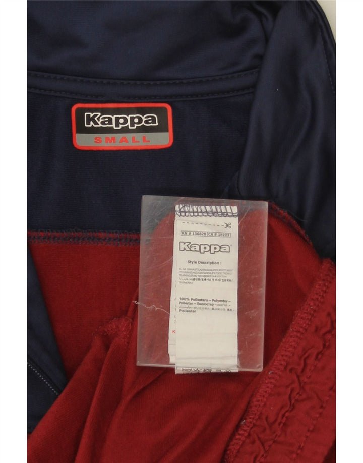 Kappa Herre grafisk træningsdragt Topjakke Lille Burgundy Colourblock