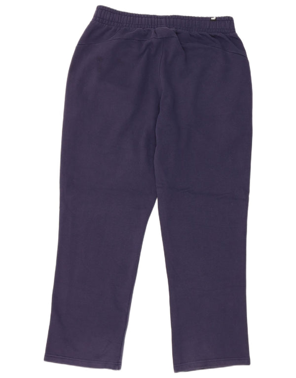 Puma Mens Tracksuit Trousers Large Navy Blue Cotton