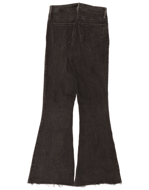 Hollister Kvinder Højtaljede Flared Jeans W27 L31 Sort Bomuld
