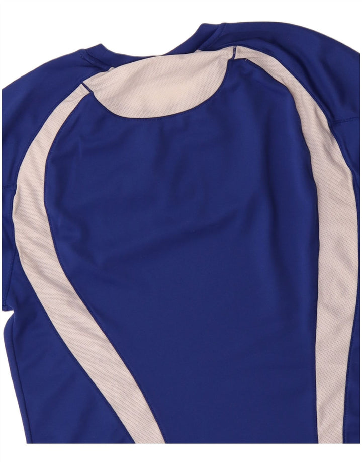 Asics Dame Top Langærmet UK 12 Medium Blue Colourblock Polyester