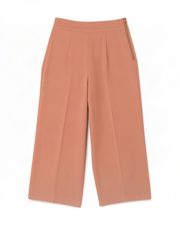 Zara kvinders højtaljede brede ben Casual bukser XS W24 L25 Pink