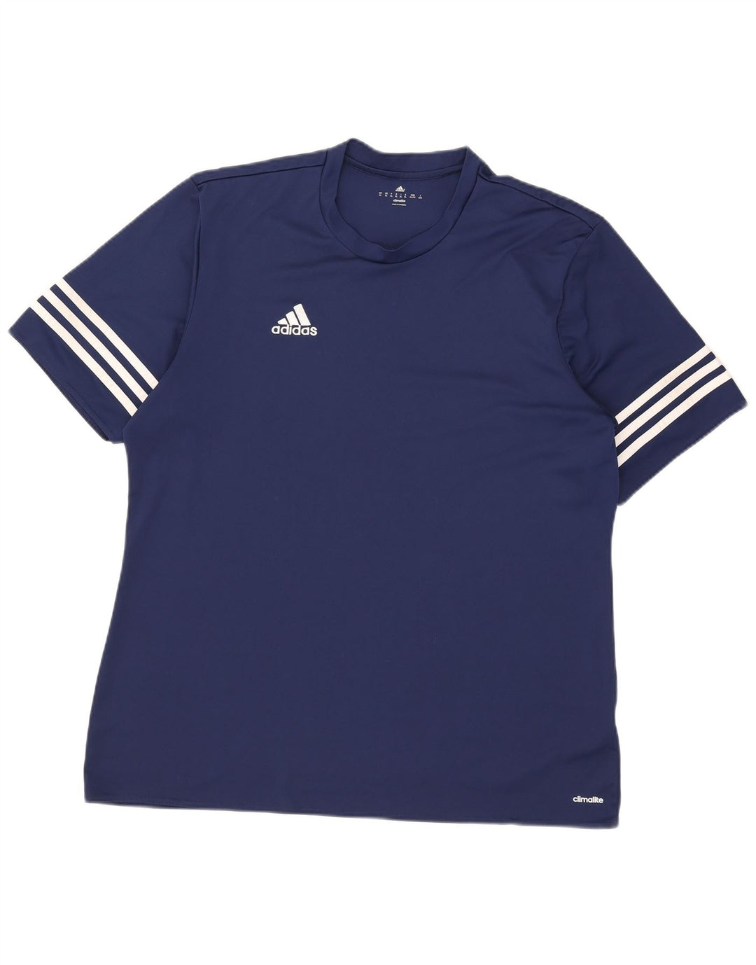 Adidas Herre Climalite T-Shirt Top XL Navy Blue Polyester