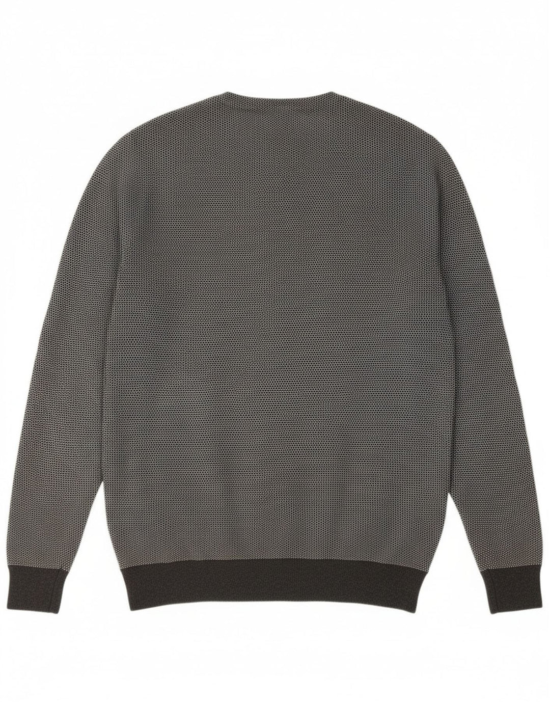 Superdry sweater med rund hals til mænd, stor grå flækket bomuld