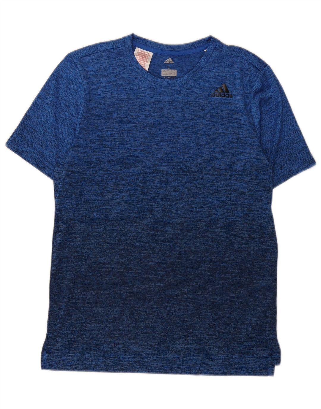 Adidas drenge Climalite T-shirt top 13-14 år stor blå plettet polyester