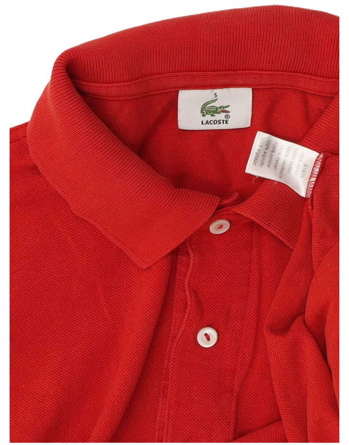 Lacoste herre poloskjorte str. 5 Large rød bomuld