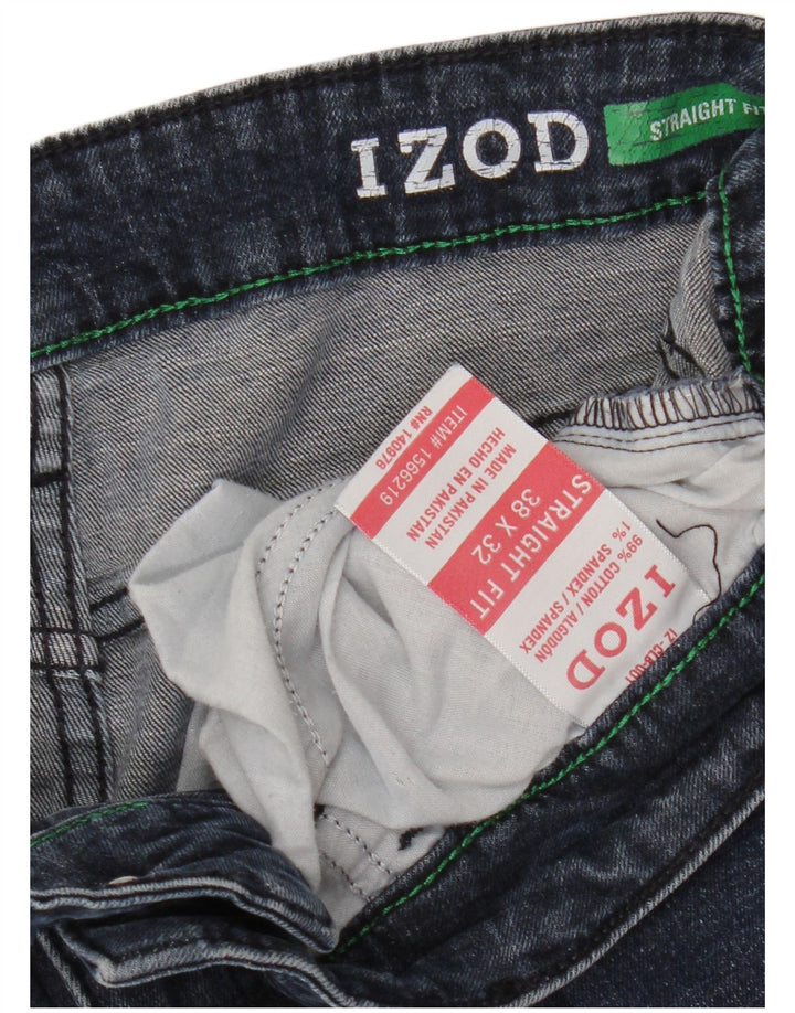 Izod Straight Jeans til mænd W38 L32 blå bomuld