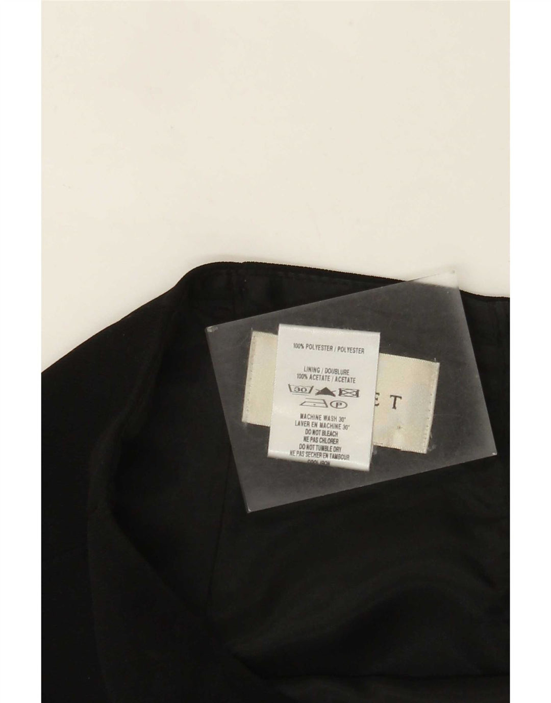 Menuet kvinders blyantnederdel UK 14 Large W32 Black Polyester