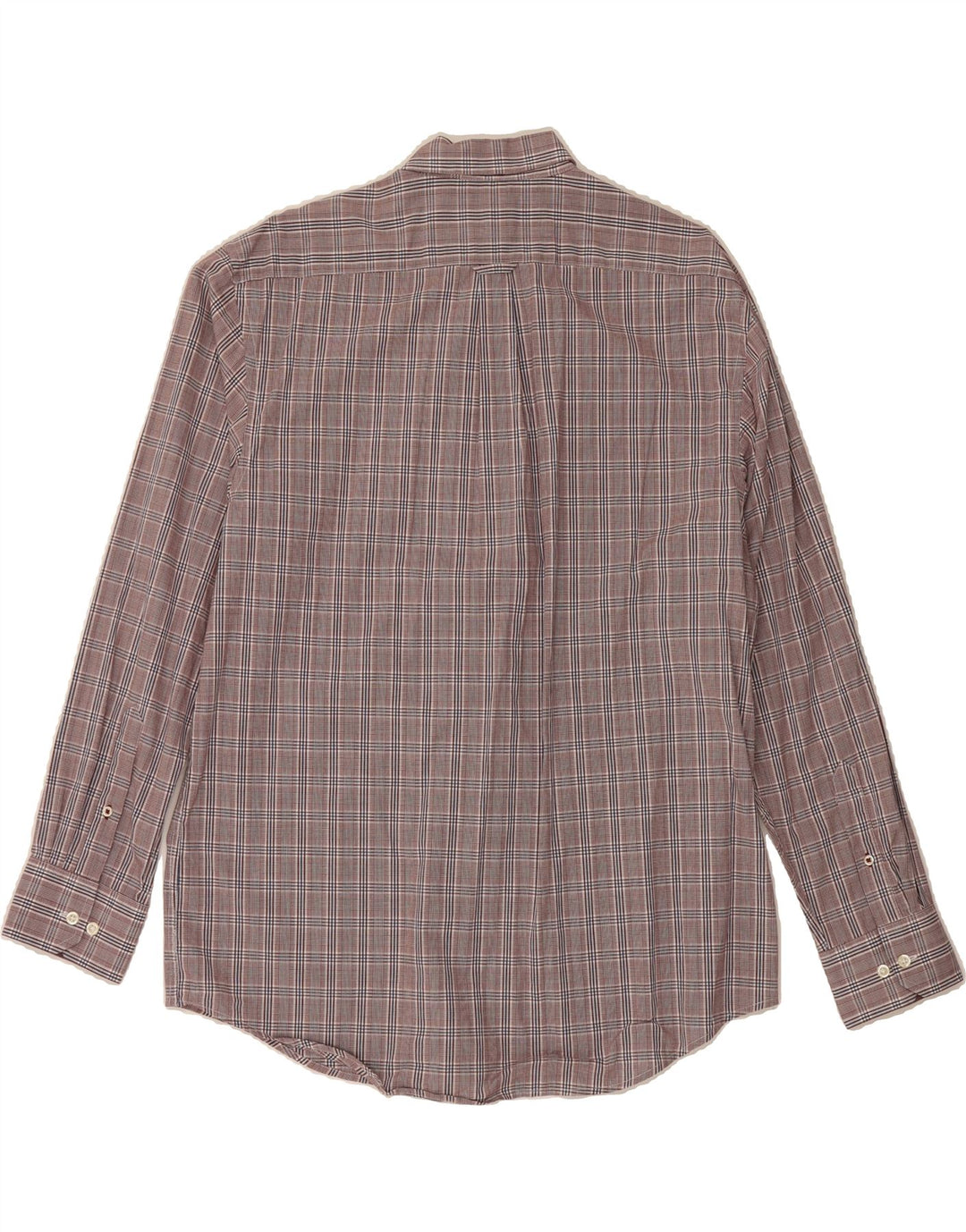 IZOD Mens Shirt Large Brown Check Cotton Vintage Izod and Second-Hand Izod from Messina Hembry 