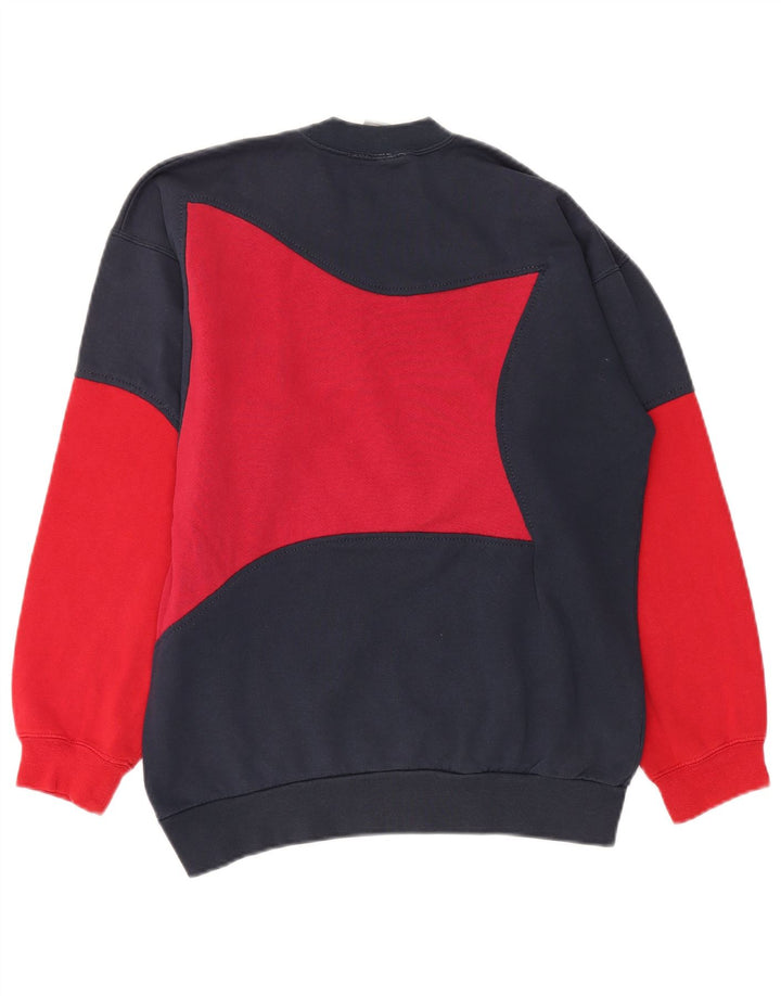 Nike Sweatshirt Jumper til mænd UK 39/41 Medium Navy Blue Colourblock