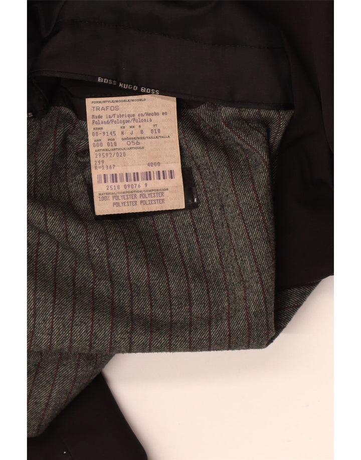 Hugo Boss Regnfrakke til mænd IT 56 3XL Sort Polyester