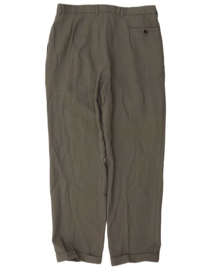 Marks & Spencer Herre St. Michael Pegged Suit Bukser W34 L31 Grå uld