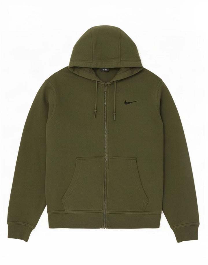 Nike hættetrøje med lynlås til mænd Medium Khaki Bomuld
