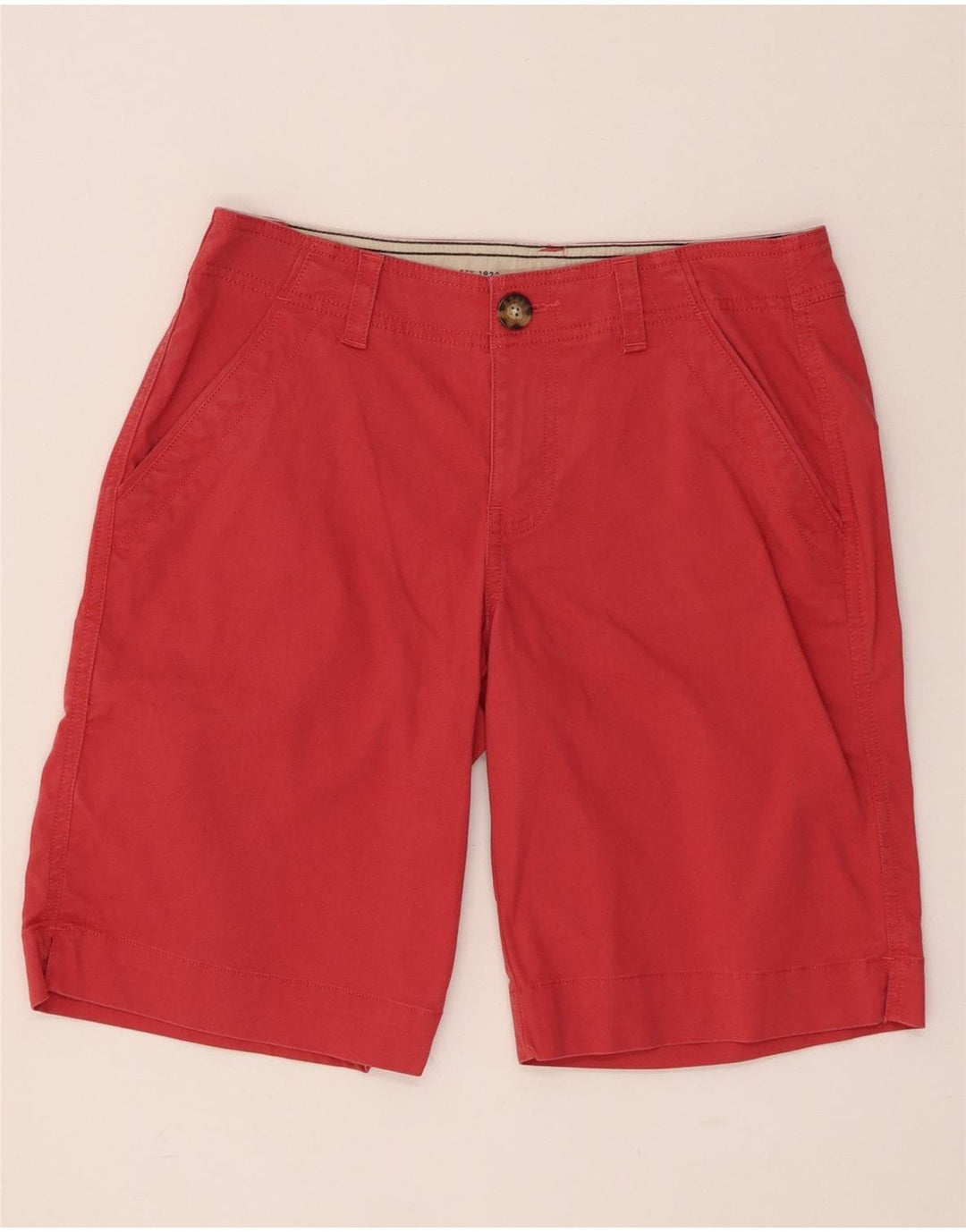 EDDIE BAUER Chino Shorts til kvinder US 2 XS W28 Pink Bomuld