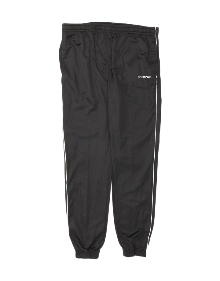 LOTTO Mens Tracksuit Trousers Joggers 2XL  Black Polyester Vintage Lotto and Second-Hand Lotto from Messina Hembry 
