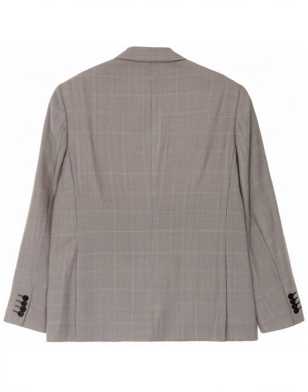 Marks & Spencer Herre 2-knaps blazerjakke UK 40 Medium Black Houndstooth