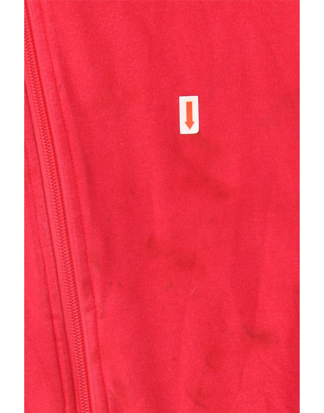 ADIDAS træningsdragt topjakke til kvinder UK 12 Medium rød bomuld