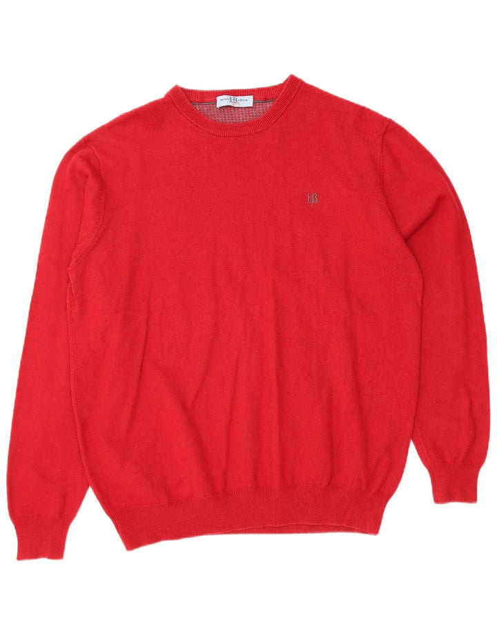 HARMONT & BLAINE Dame Boat Neck sweater UK 18 XL Rød Bomuld