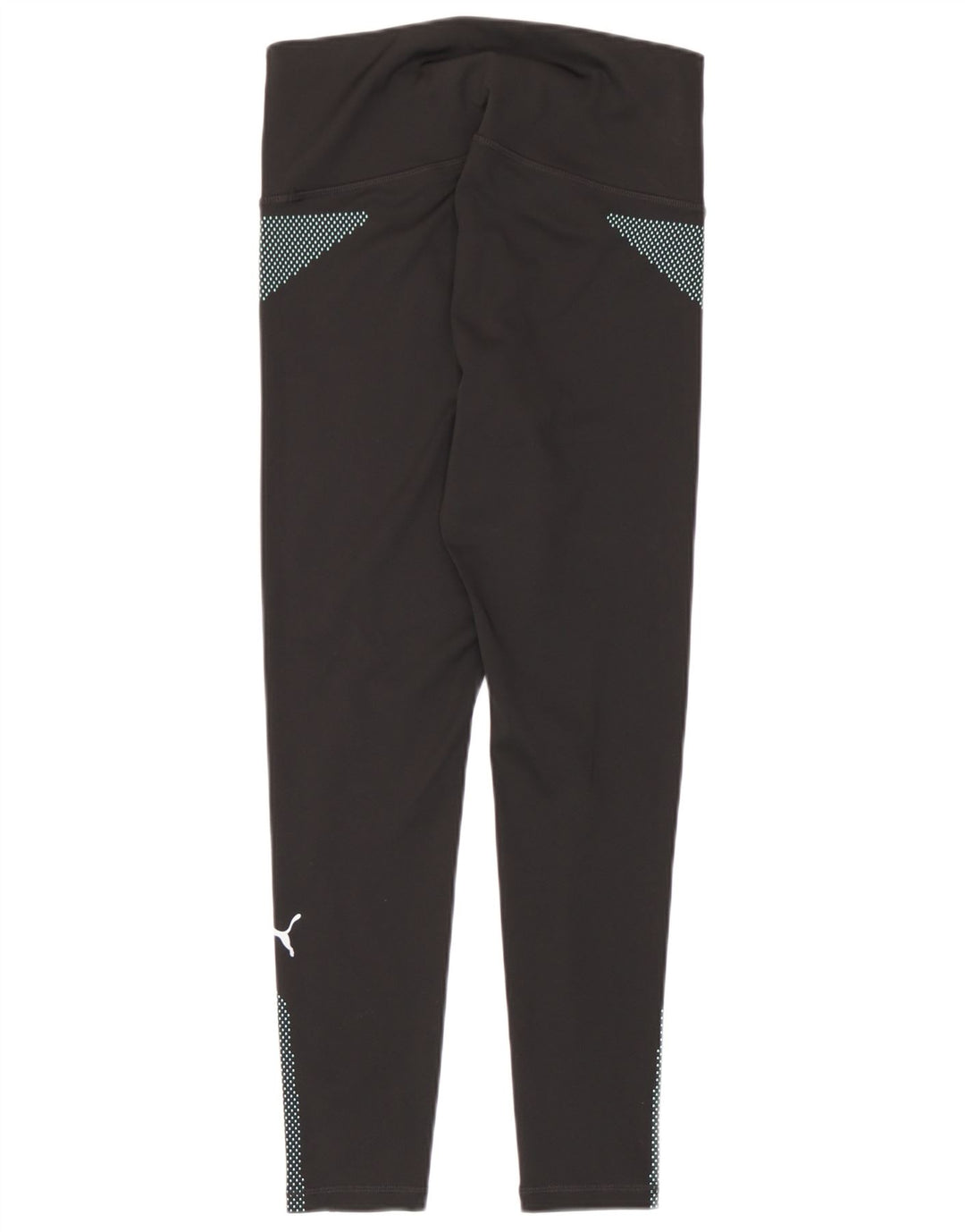 Puma Dame Leggings UK 12 Medium Sort Geometrisk