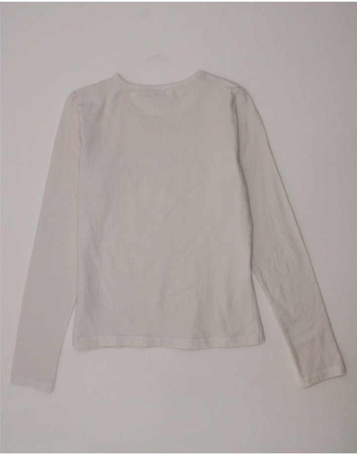 CHAMPION Girls Top Long Sleeve 9-10 Years Medium  White Vintage Champion and Second-Hand Champion from Messina Hembry 