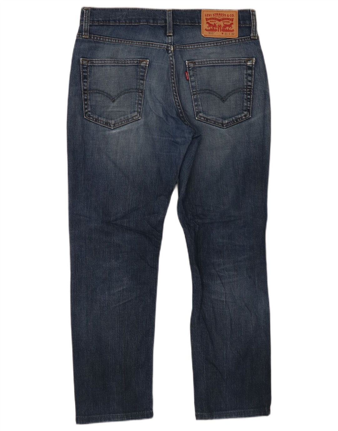 Levi's Herre 511 Slim Jeans W31 L27 Marineblå Bomuld