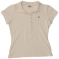 Lacoste Dame Polo Shirt Størrelse 38 Medium White