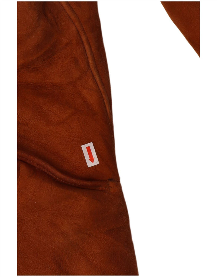 Vintage Dame Shearling Coat IT 44 Medium Beige Shearling Classic