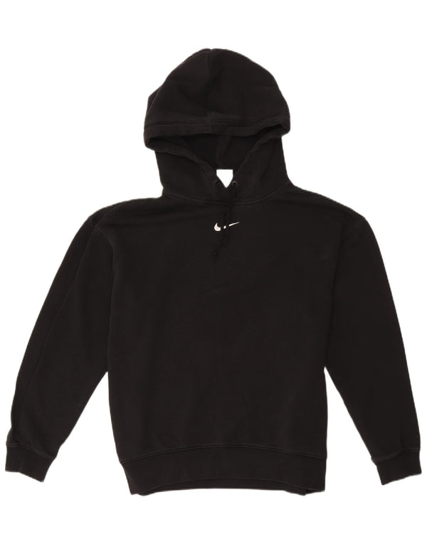 Nike Herre Loose Fit Hoodie Jumper Lille sort bomuld