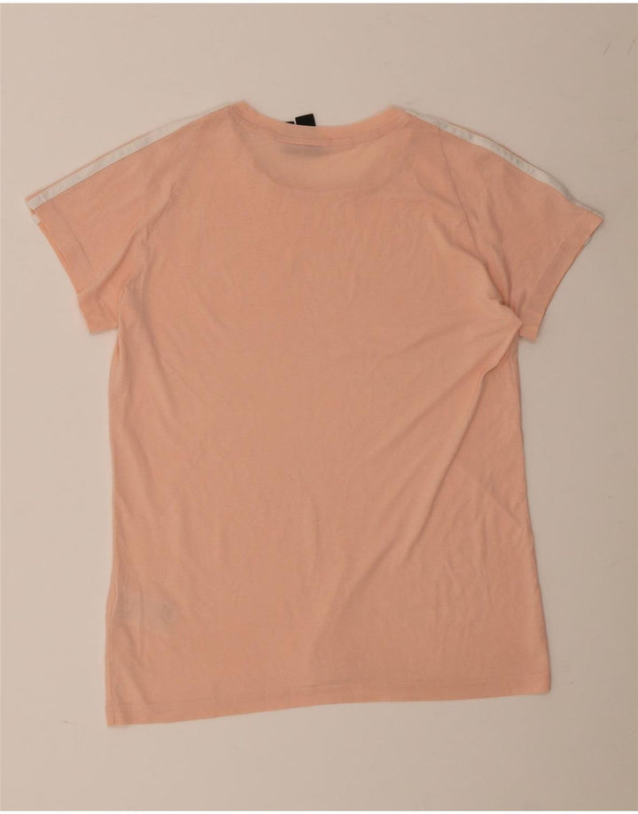 Adidas Dame T-Shirt Top UK 16/18 Large Pink Polyester
