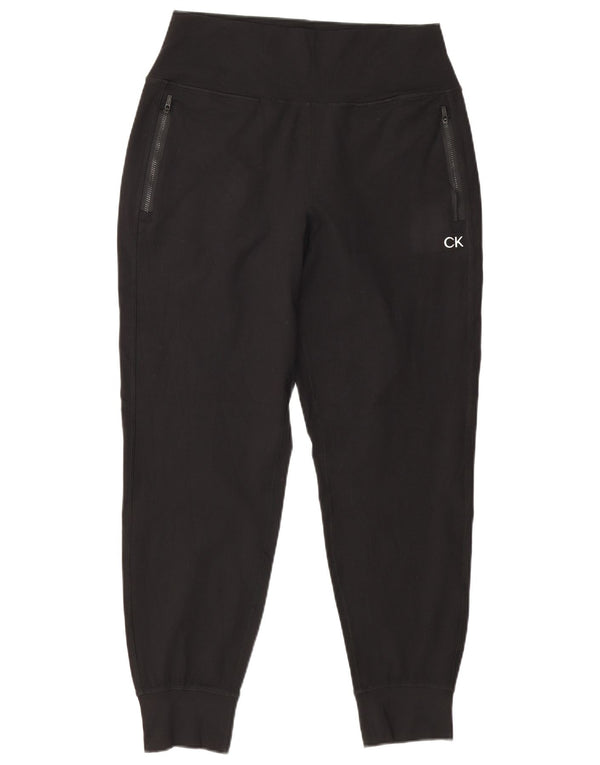 Calvin Klein Dame Stretch Træningsdragt Bukser Joggers UK 16 Large Black