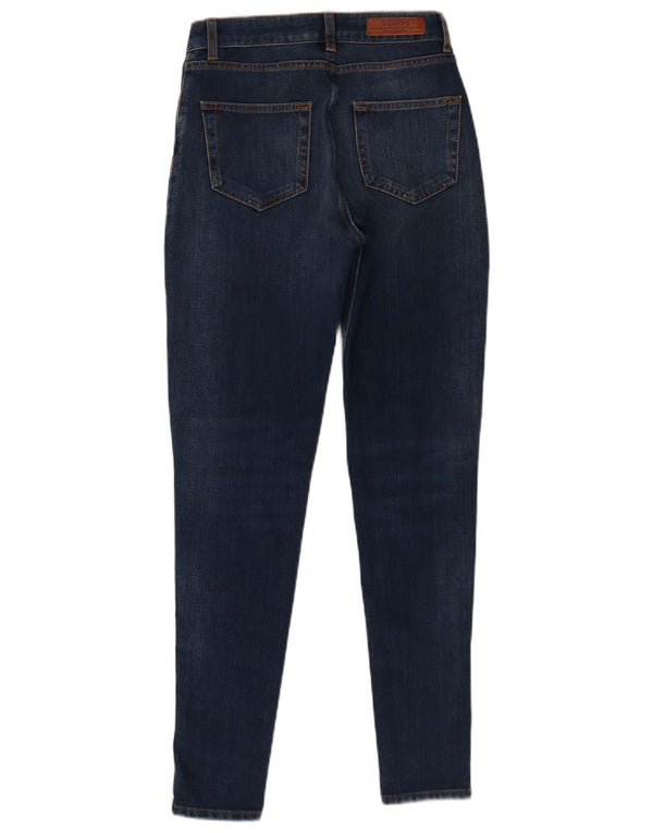 Superdry Womens High Rise Super Skinny Jeans W26 L30 Blue Cotton