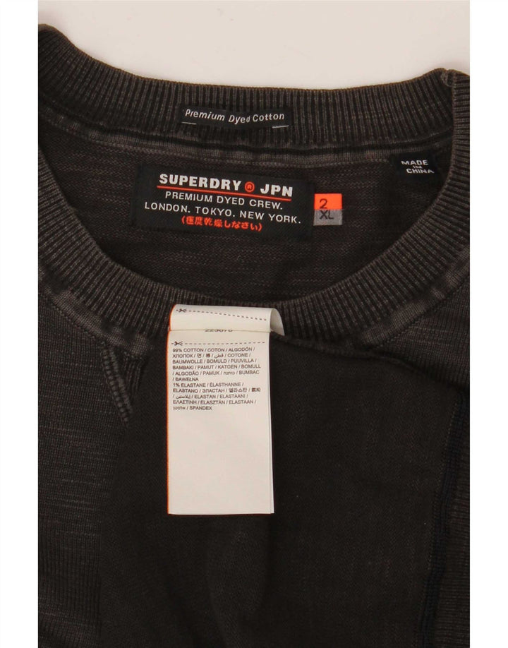 Superdry Sweatshirt Jumper til mænd 2XL Grå Bomuld