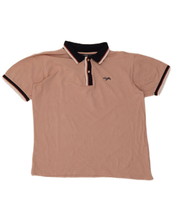 Lotto Herre Rugby Polo Shirt Stor Pink Bomuld