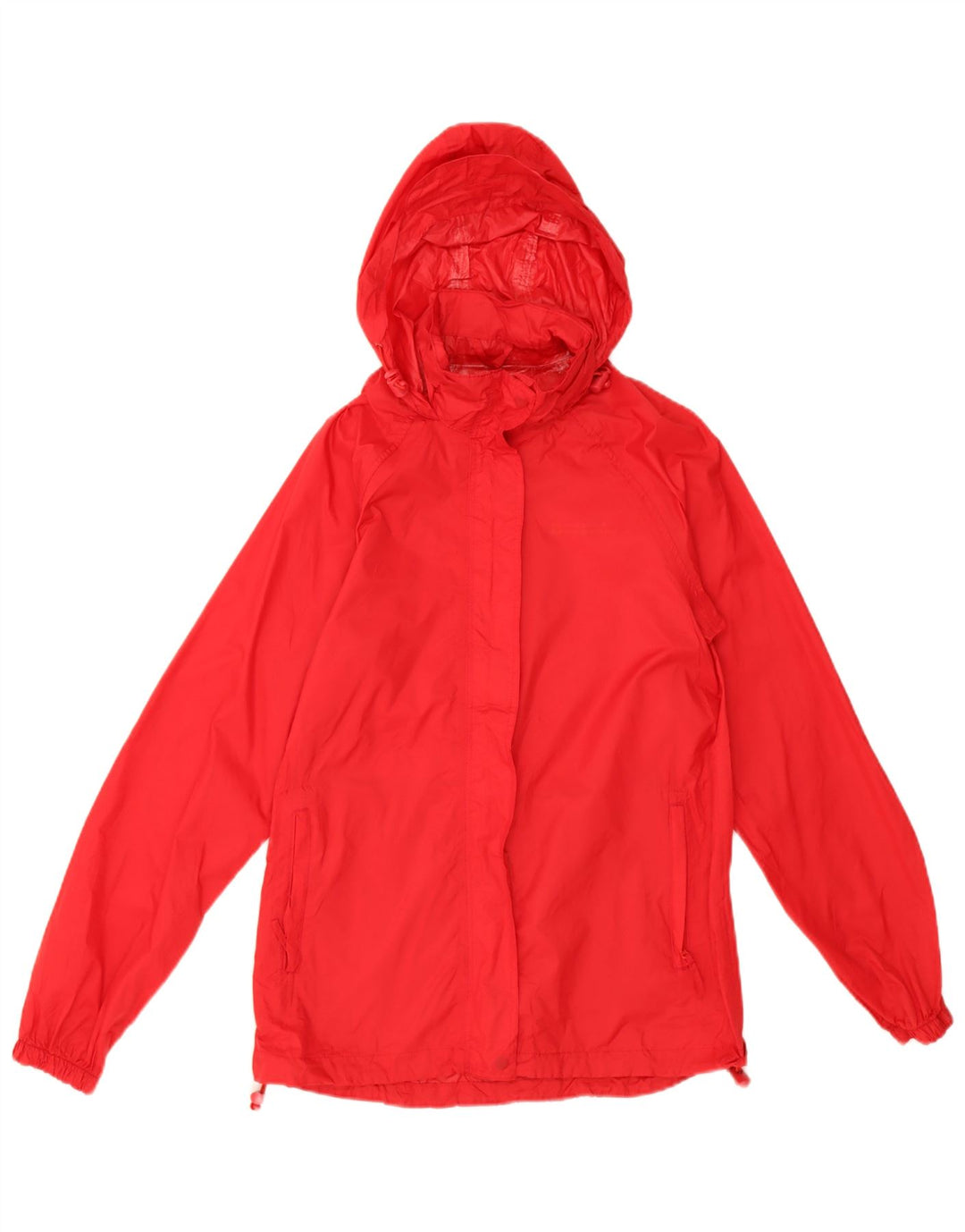 Mountain Warehouse Dame Regnjakke med hætte UK 8 Lille rød nylon