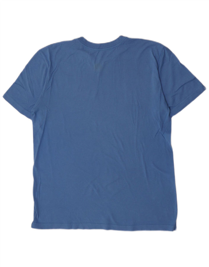 Nike Herre Standard Fit Grafisk T-shirt Top Medium Blå Bomuld