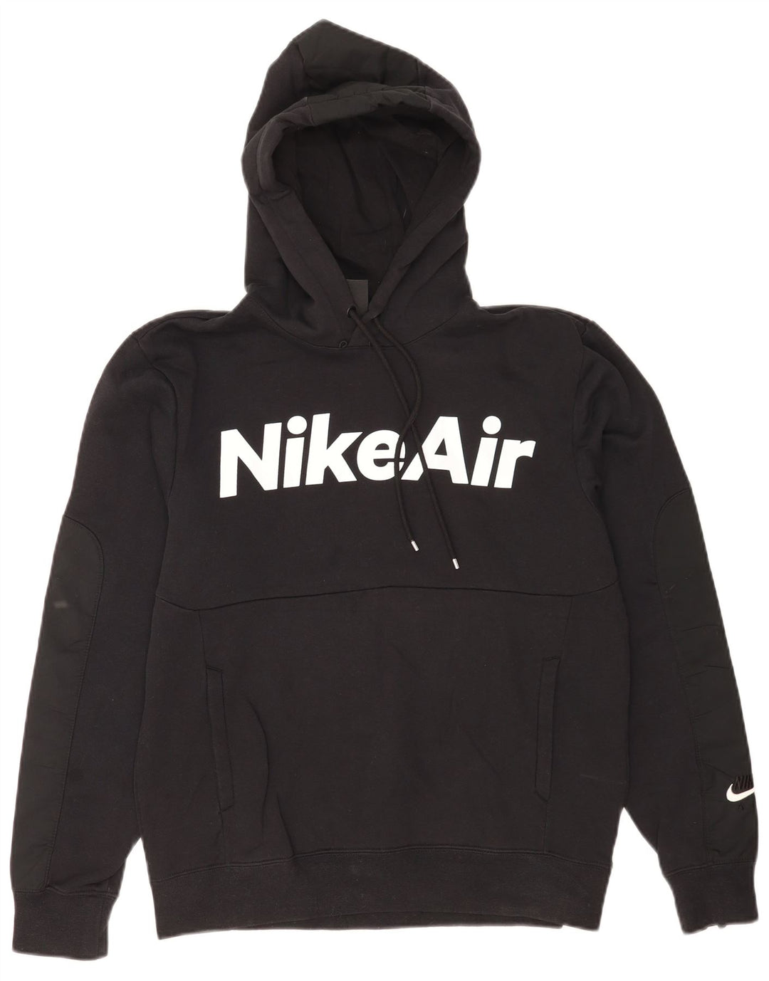 Nike Herre grafisk Regular Fit Hoodie Jumper Lille sort bomuld