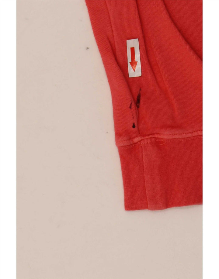 Topshop Dame Grafisk Oversized Sweatshirt Jumper UK 14 Medium Pink Bomuld