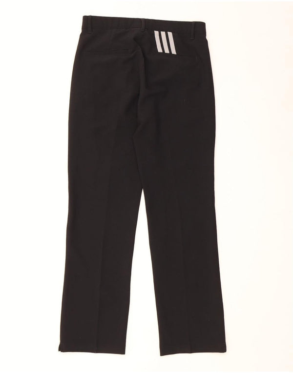 Adidas drenge lige chinobukser 11-12 år W28 L27 sort polyester