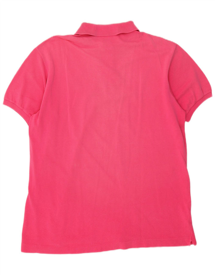 Lacoste Herre Polo Shirt Stor Pink Bomuld