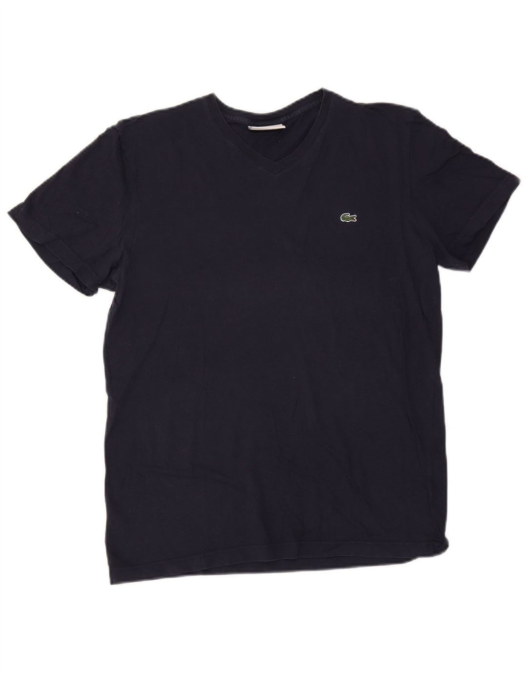 Lacoste Herre Regular Fit T-shirt Top Medium Marineblå Bomuld