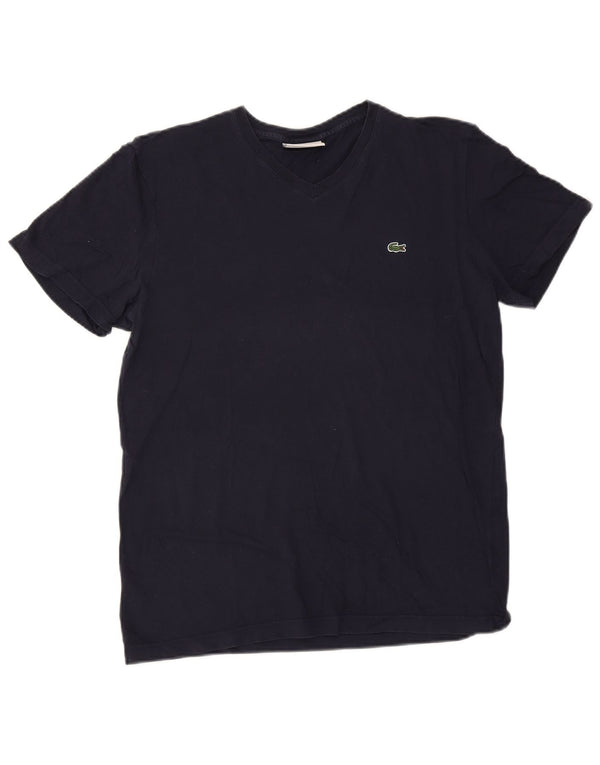 Lacoste Herre Regular Fit T-shirt Top Medium Marineblå Bomuld