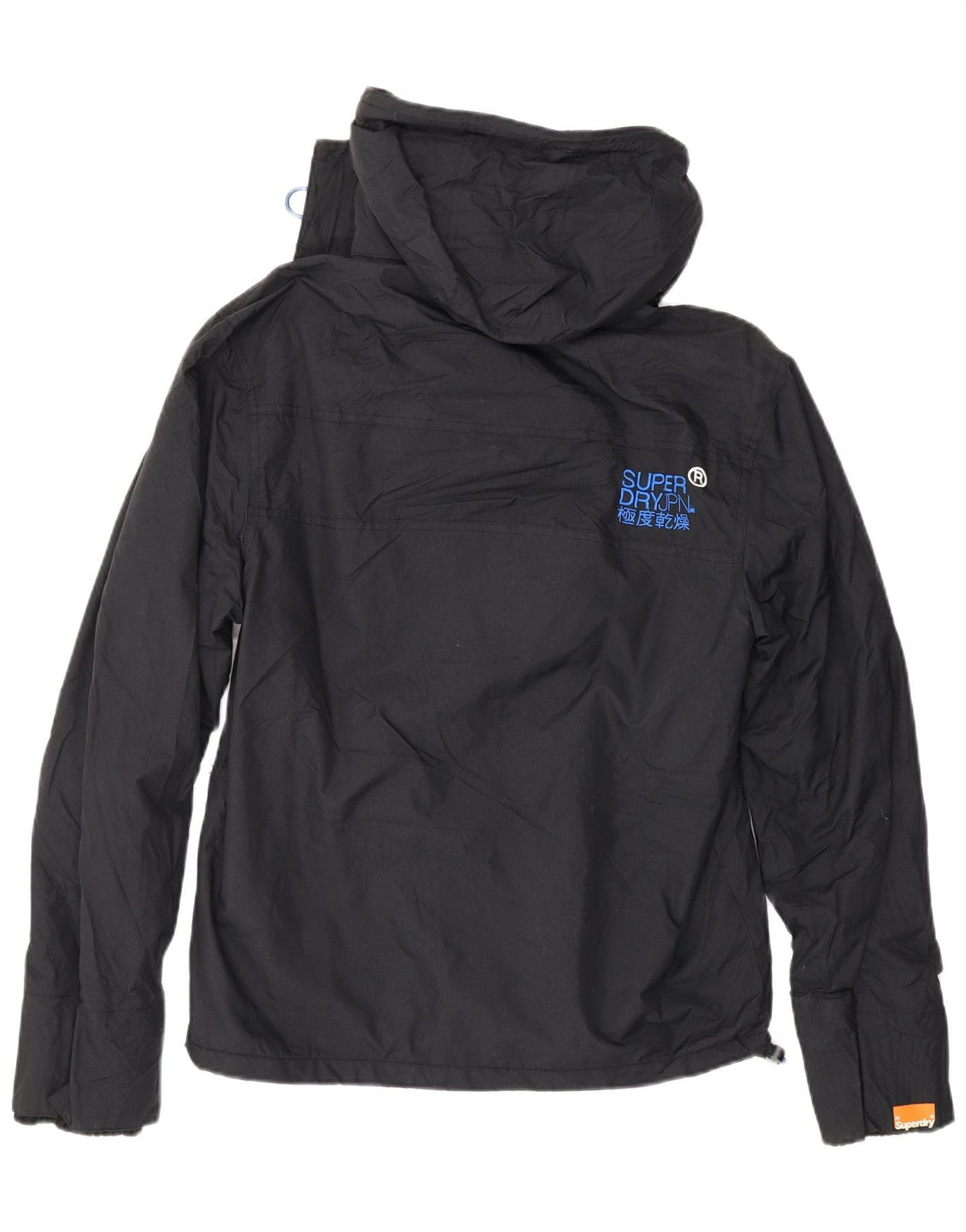 SUPERDRY vindjakke til kvinder med hætte vindjakke UK 14 Medium Sort