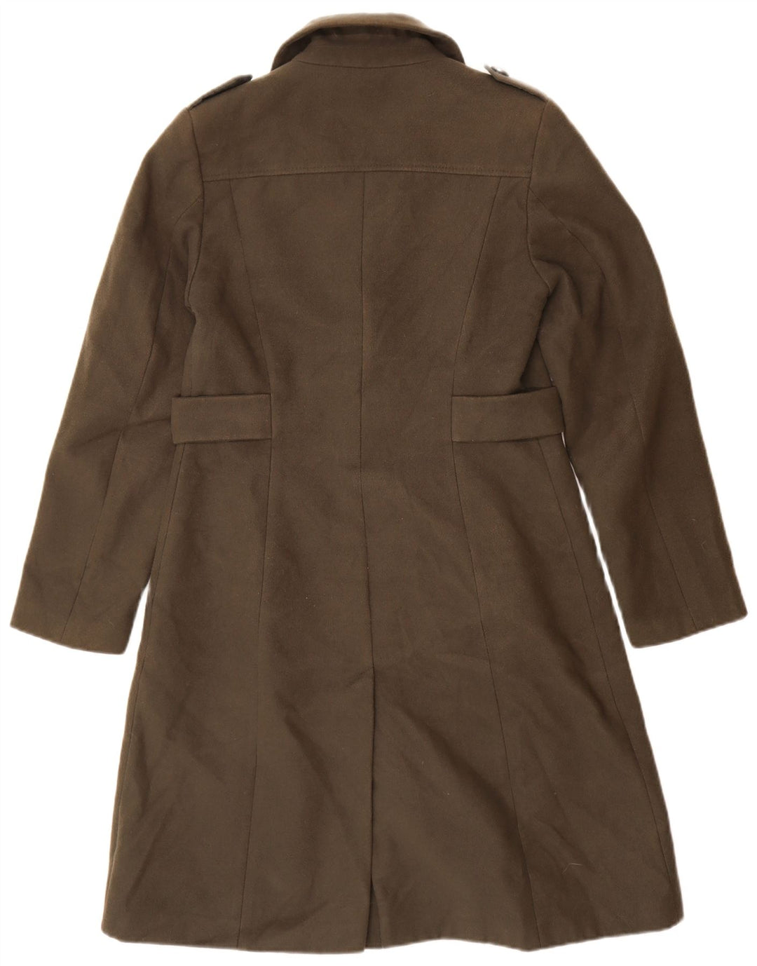 Marks & Spencer Dameoverfrakke UK 10 Small Khaki Polyester