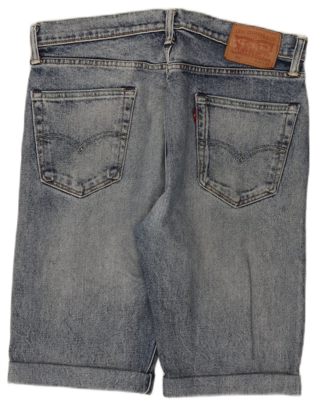 Levi's Herre 502 denimshorts W34 Large Blue Cotton
