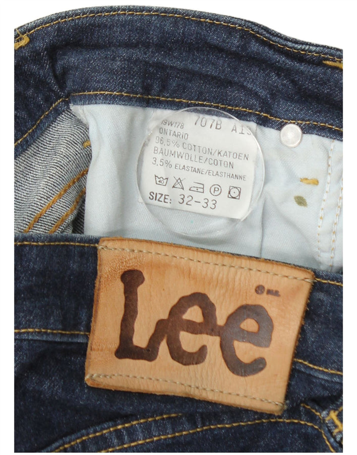 Lee Dame Skinny Jeans W32 L33 Marineblå Bomuld