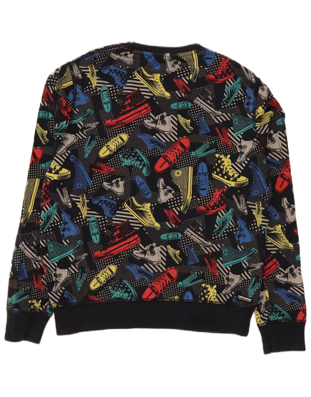 Converse grafisk sweatshirt til mænd Medium flerfarvet bomuld
